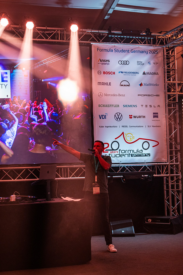 Dan Apex performing live on stage